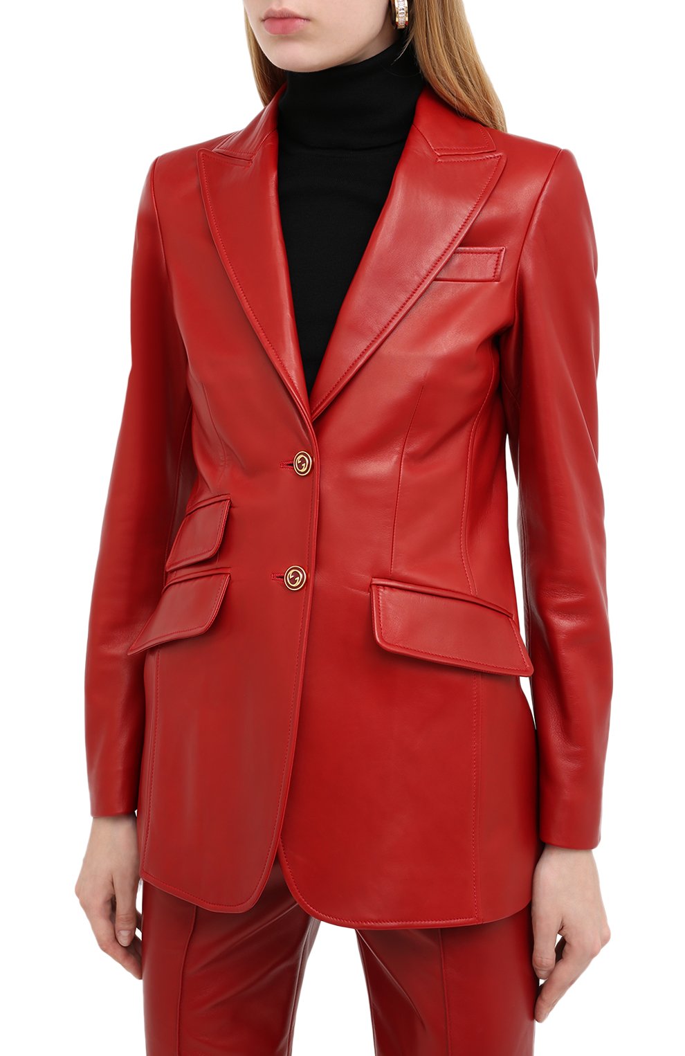 Кожаный жакет GUCCI, арт. 629201/XN336, фото 3