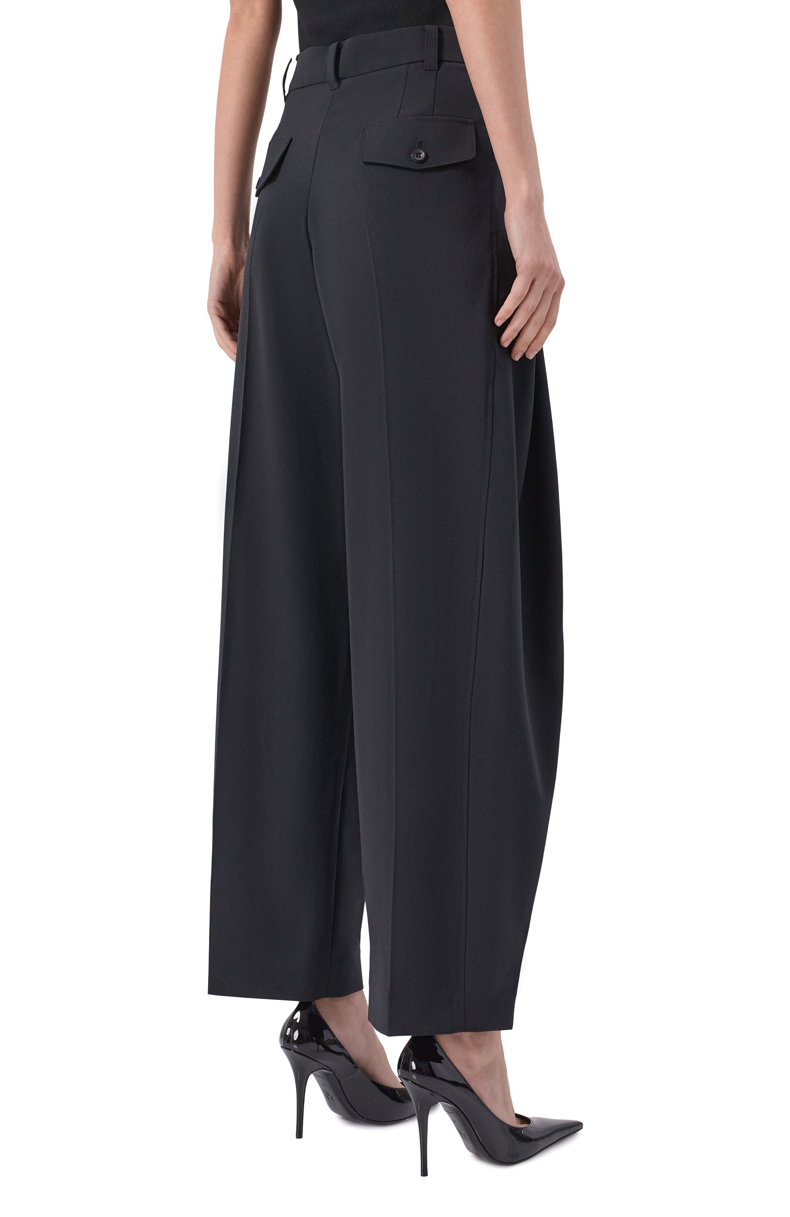 Брюки ELIE SAAB черного цвета по цене 165000 руб., арт. P0224NP26/W0011, фото 4 Брюки ELIE SAAB, арт. P0224NP26/W0011, фото 4