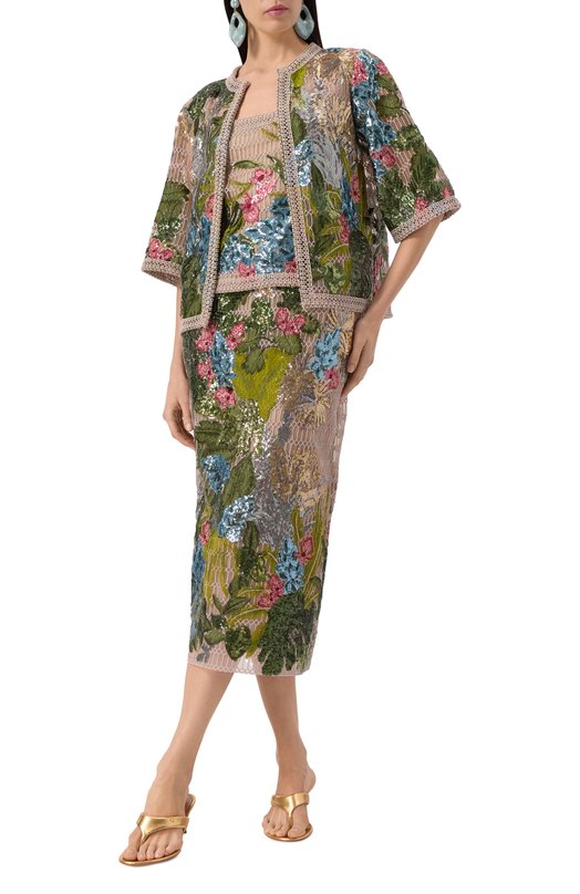 Жакет с отделкой пайетками Elie Saab J0133PS25/YA036 Разноцветный  J0133PS25/YA036 Фото 2