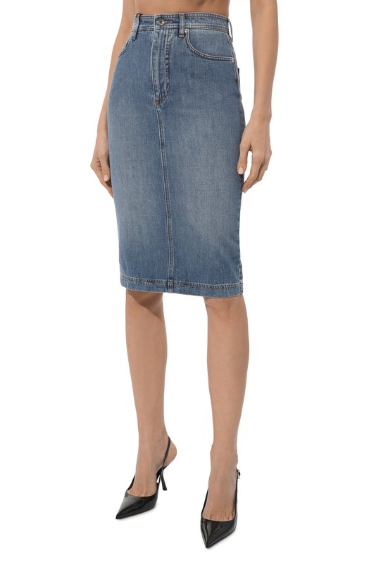 Джинсовая юбка Dolce & Gabbana F4BR8D/G8KV0 Голубой  F4BR8D/G8KV0 Фото 3