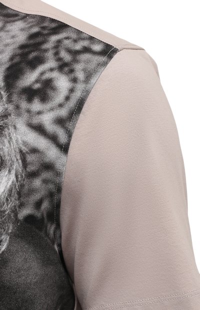 Хлопковая футболка LIMITATO бежевого цвета по цене 23350 руб., арт. BULLITT/T-SHIRT, фото 5 Хлопковая футболка LIMITATO, арт. BULLITT/T-SHIRT, фото 5