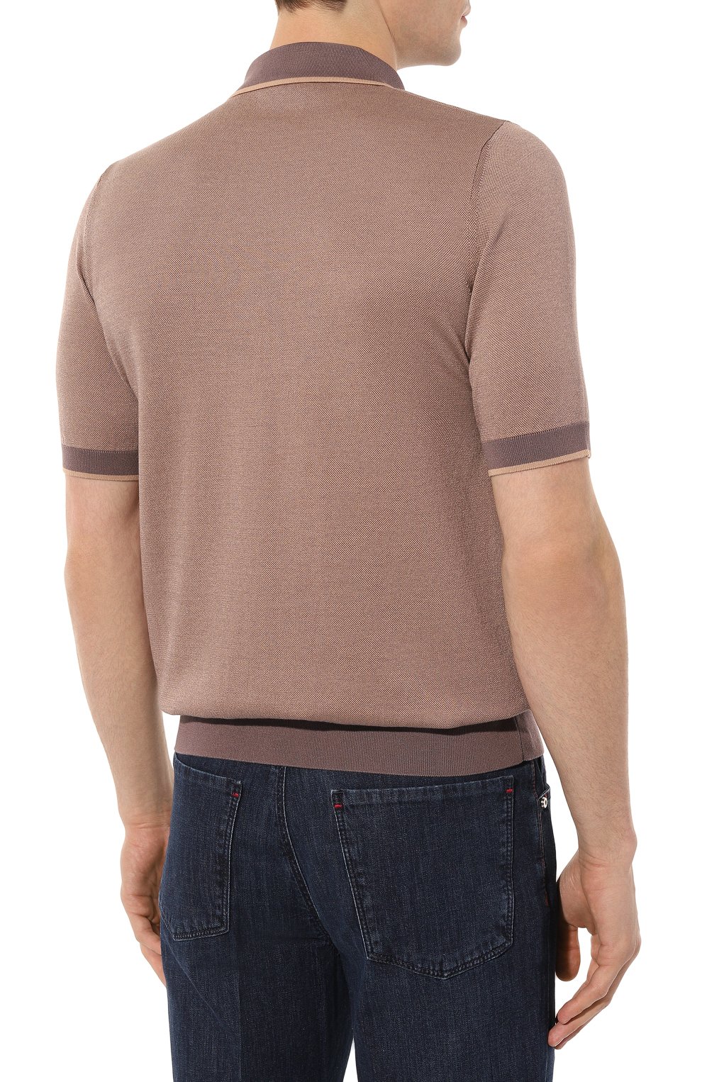 Поло из хлопка и шелка ZILLI, арт. MBZ-PZ032-TW0T1/MC01, фото 4