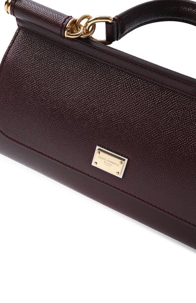 Сумка sicily medium DOLCE & GABBANA темно-бордового цвета по цене 215000 руб., арт. BB7652/B1001, фото 3 Сумка sicily medium DOLCE & GABBANA, арт. BB7652/B1001, фото 3