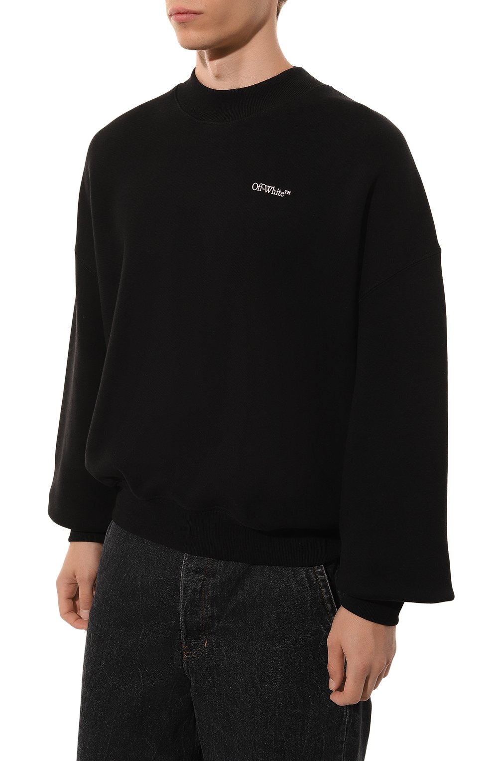 Хлопковый свитшот OFF-WHITE, арт. 0MBA070F24FLE001, фото 3