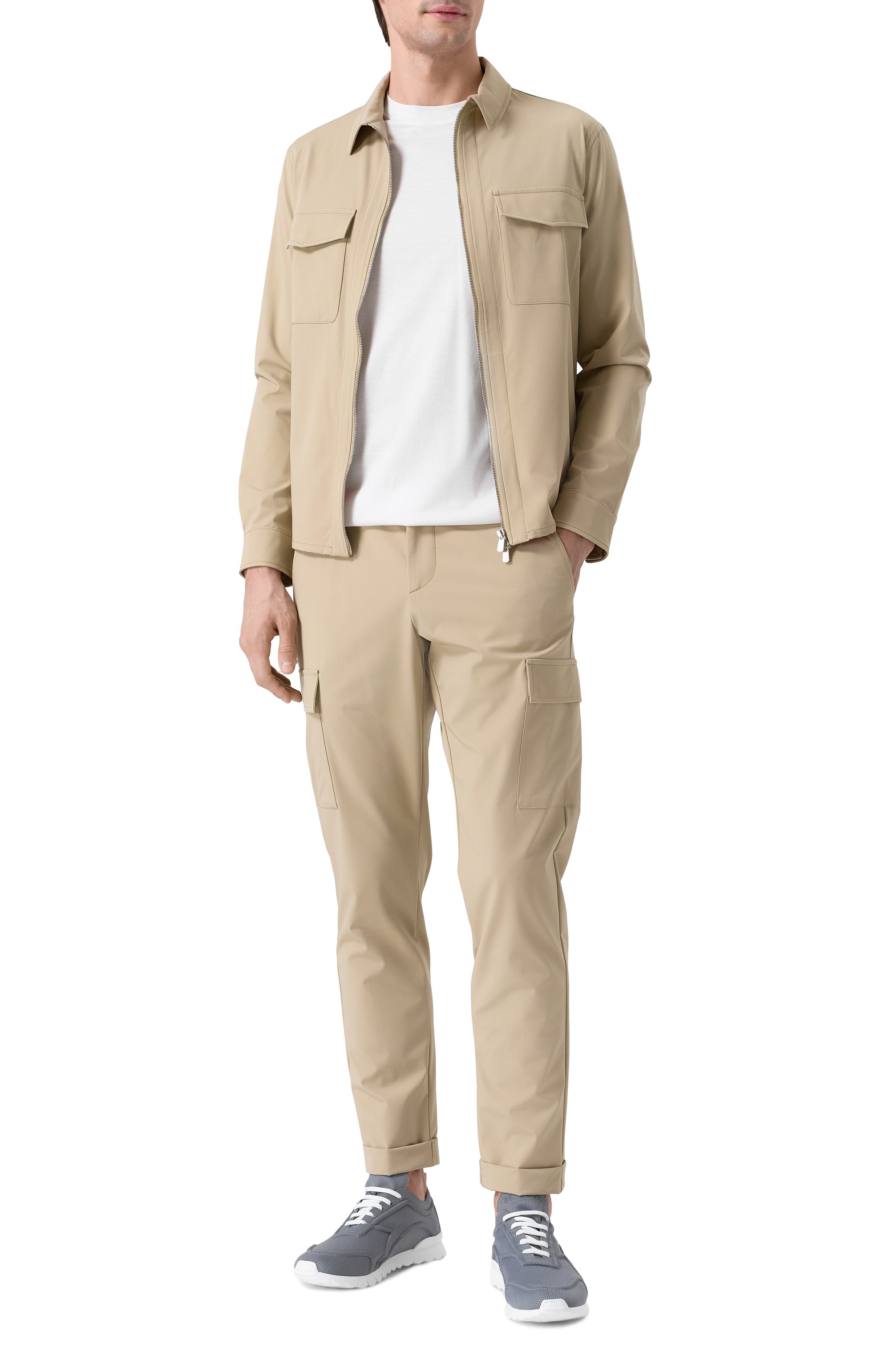 Текстильные кроссовки KITON, арт. USSA117N010630404, фото 2