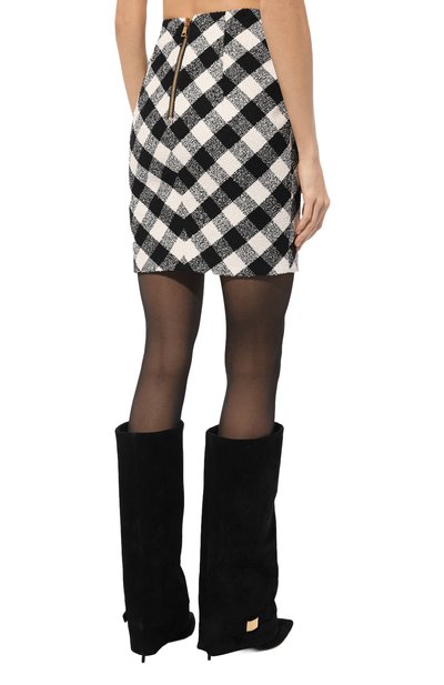 Твидовая юбка BALMAIN, арт. DF0LBA33/CF57, фото 4