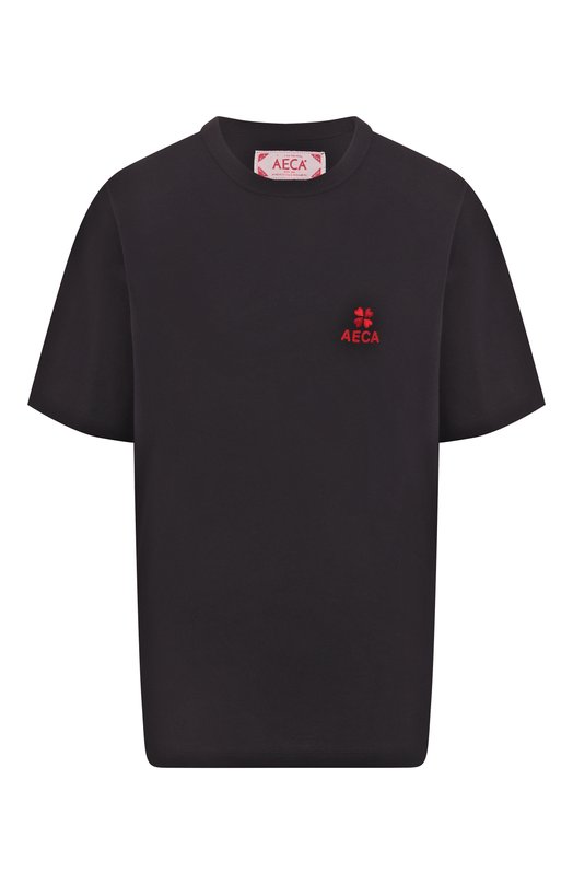 Хлопковая футболка AECA WHITE AWCMSSBDTTSST010C0.BLACK (M) Чёрный AWCMSSBDTTSST010C0.BLACK (M)