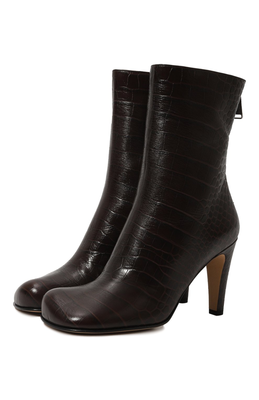 Кожаные ботильоны bloc BOTTEGA VENETA, арт. 667216/V1000, фото 1