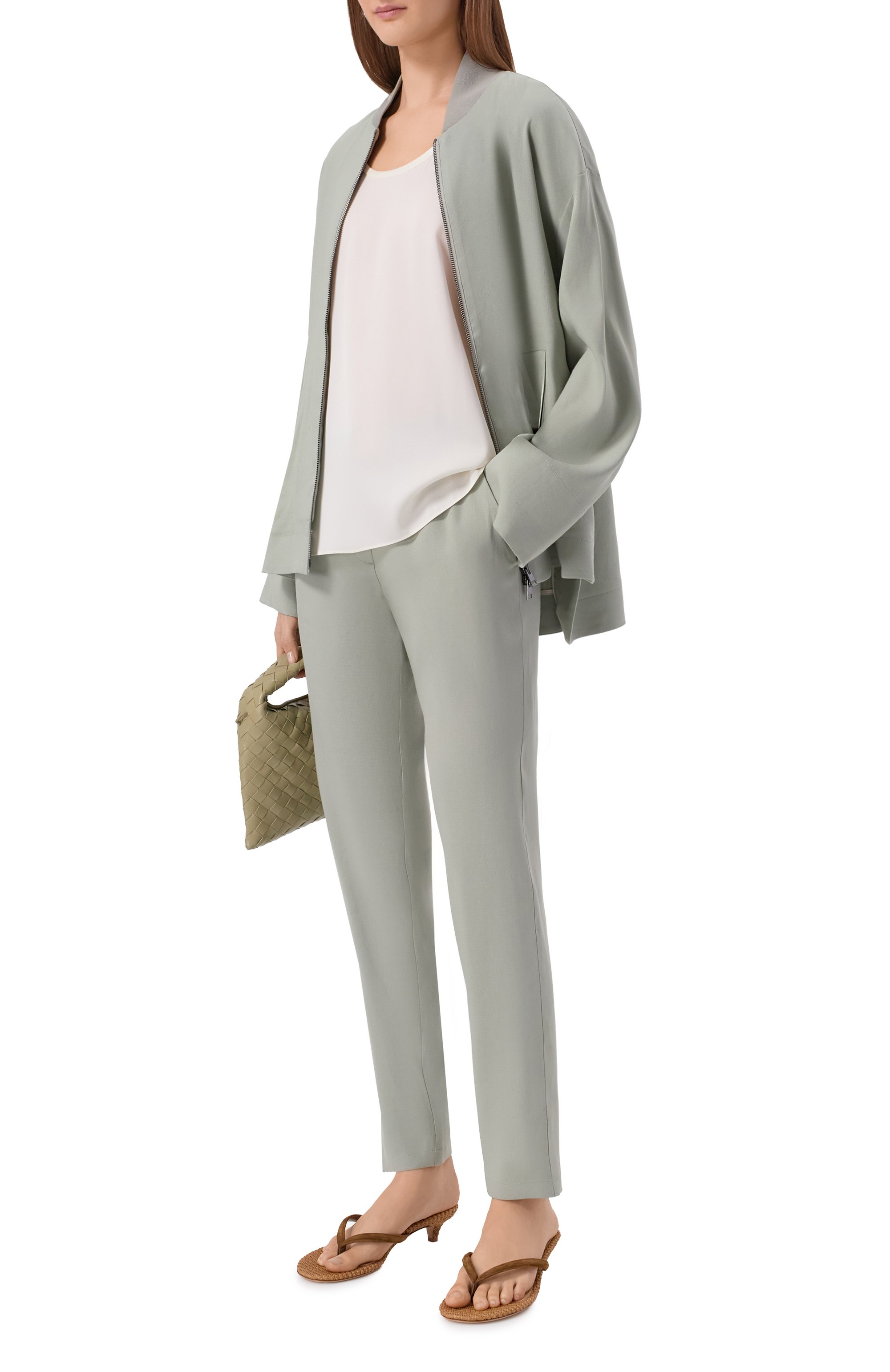 Брюки изо льна и вискозы LORENA ANTONIAZZI, арт. P2640PA80Q/3347, фото 2