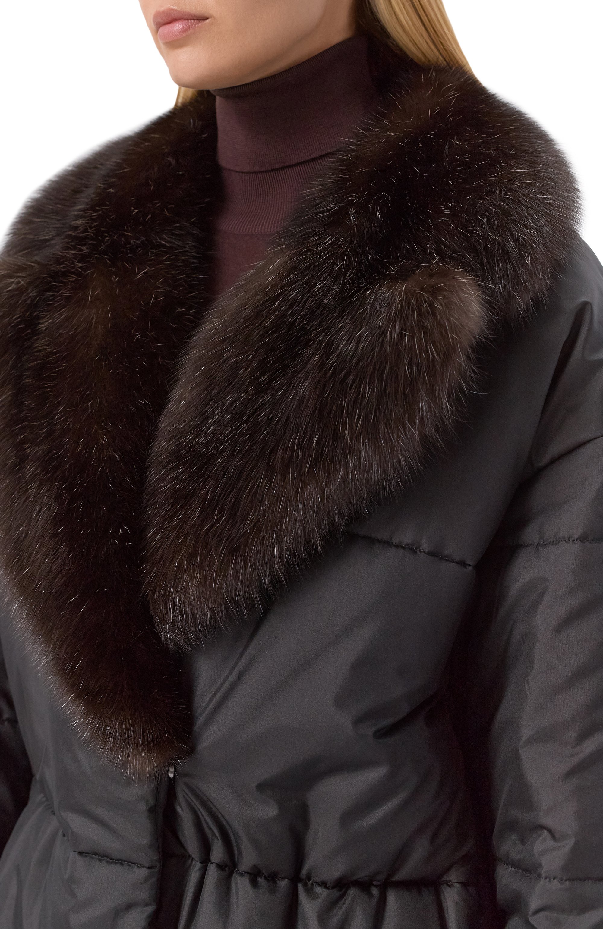 Пуховик с отделкой из соболя MVST, арт. M25.1PW.0009, фото 5