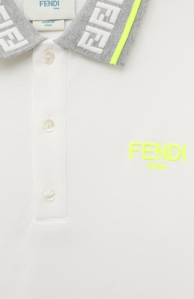Хлопковое поло FENDI, арт. JMI432/AVP/8A-12+, фото 3