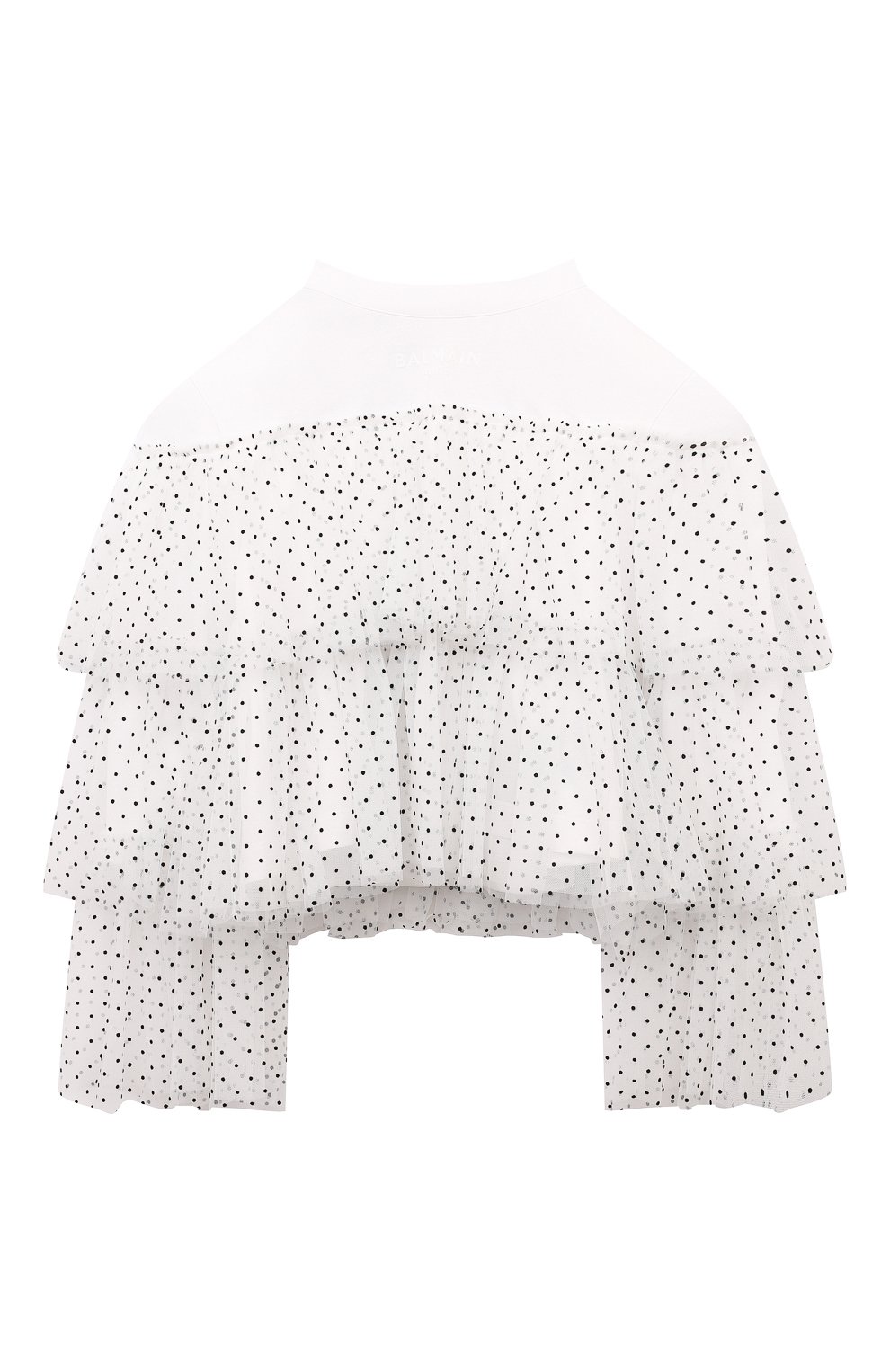 Топ BALMAIN белого цвета по цене 47550 руб., арт. BV8B80, фото 1 Топ BALMAIN, арт. BV8B80, фото 1