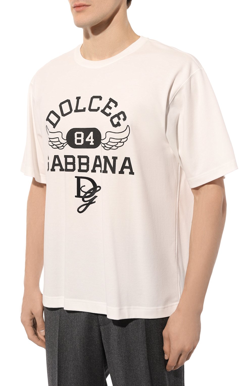 Хлопковая футболка DOLCE & GABBANA, арт. G8PN9Z/G7NSN, фото 3
