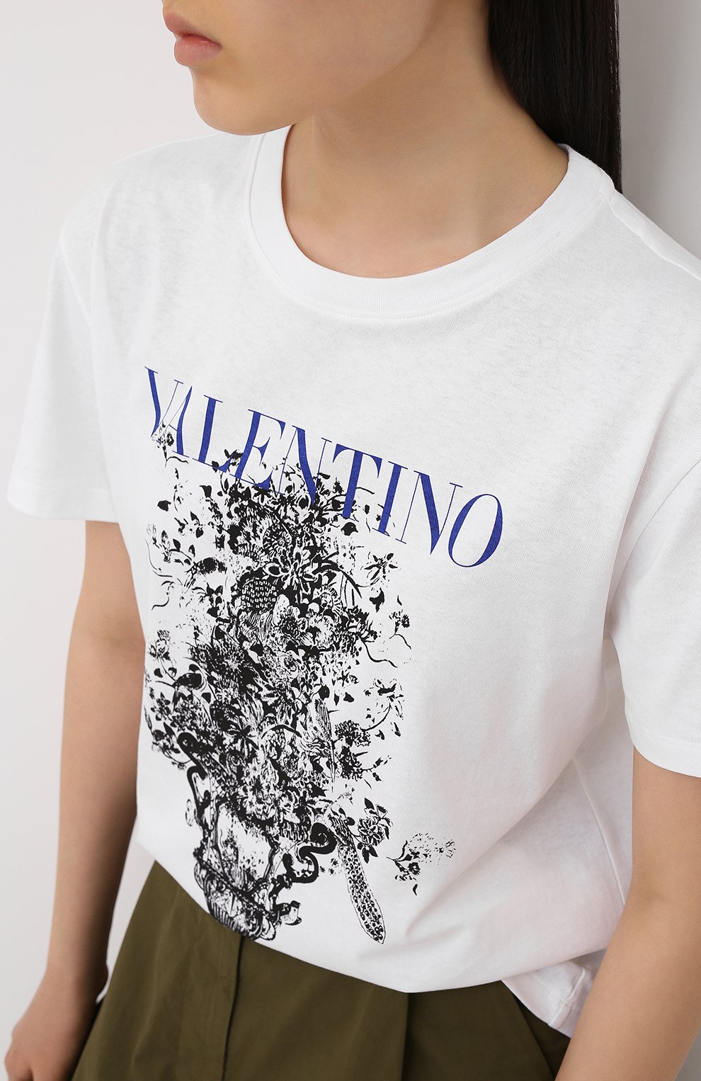 Хлопковая футболка VALENTINO, арт. UB3MG08X5UE, фото 3