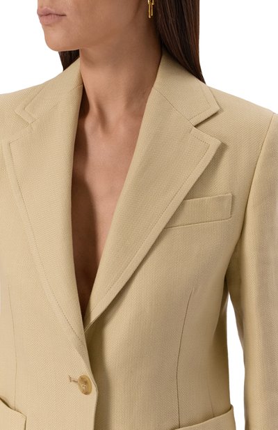 Жакет из хлопка и льна WEEKEND MAX MARA, арт. GALLI, фото 5