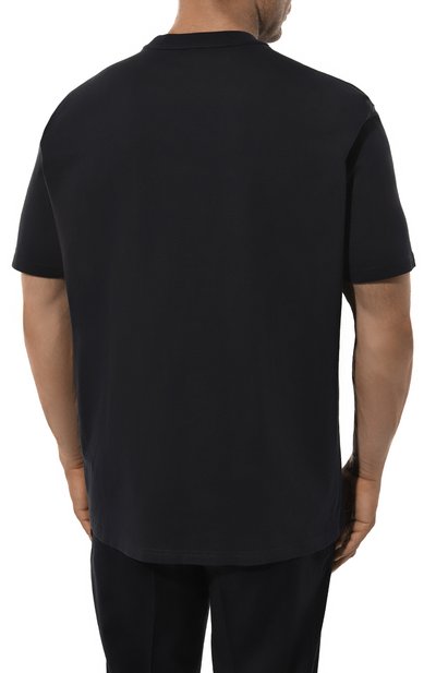 Хлопковая футболка PAUL&SHARK темно-синего цвета по цене 19150 руб., арт. 14311604/3XL, фото 4 Хлопковая футболка PAUL&SHARK, арт. 14311604/3XL, фото 4