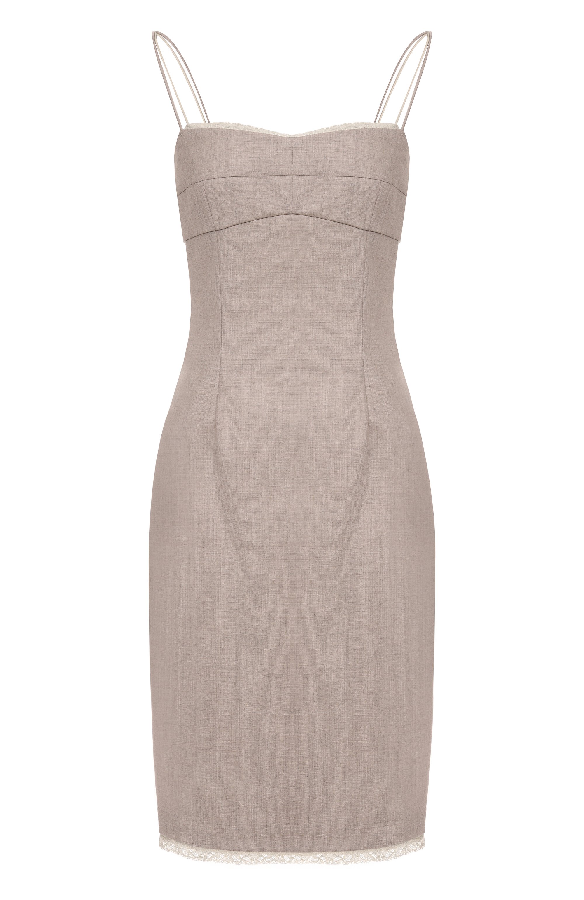 Шерстяное платье 12 STOREEZ бежевого цвета по цене 29000 руб., арт. 132840, фото 1 Шерстяное платье 12 STOREEZ, арт. 132840, фото 1