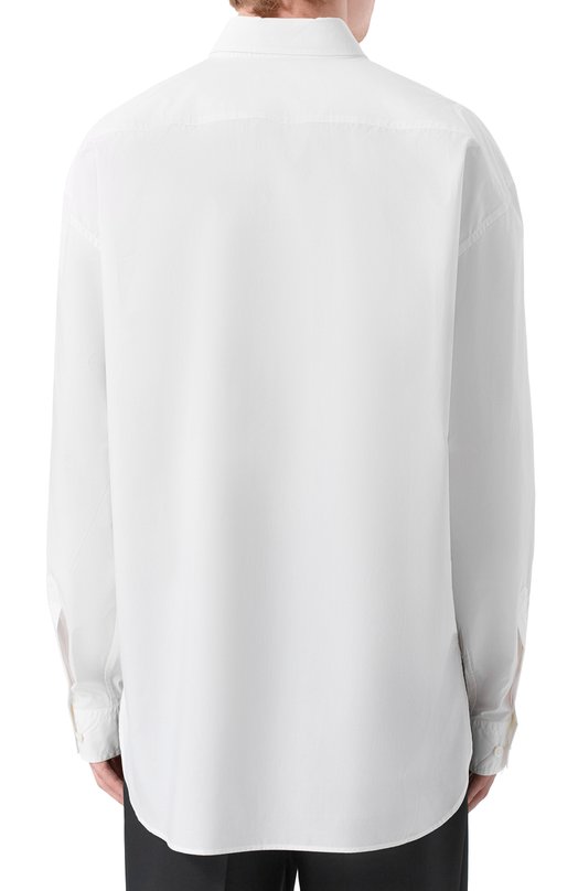 Хлопковая рубашка Dries Van Noten 020732-2008-305 Белый  020732-2008-305 Фото 4