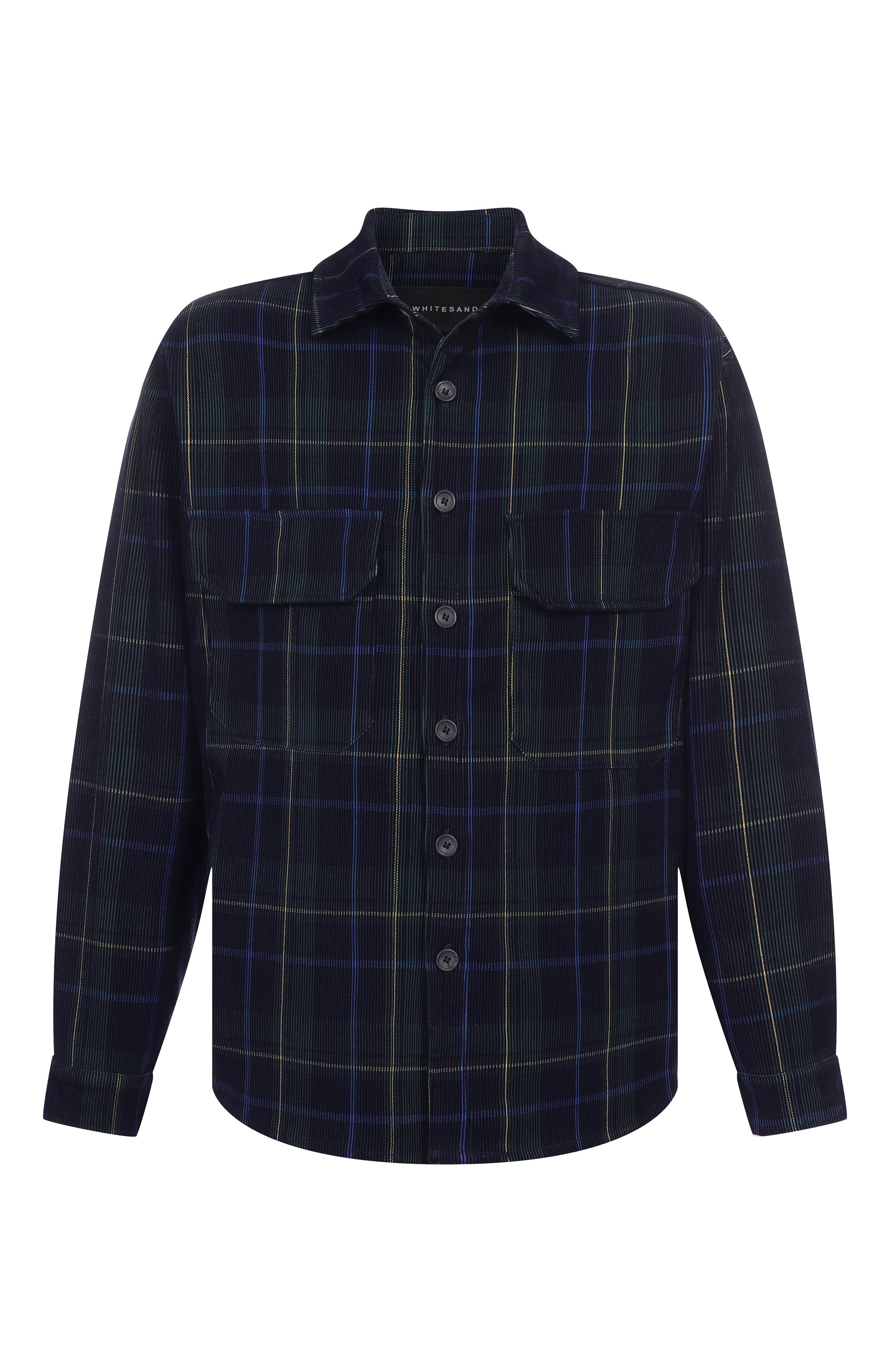 Рубашка WHITE SAND темно-синего цвета по цене 38950 руб., арт. 25WSU20/329, фото 1 Рубашка WHITE SAND, арт. 25WSU20/329, фото 1