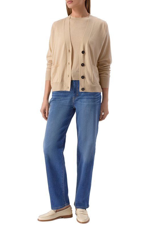 Комплект из кардигана и пуловера Weekend Max Mara DECAN0 Бежевый  DECAN0 Фото 2