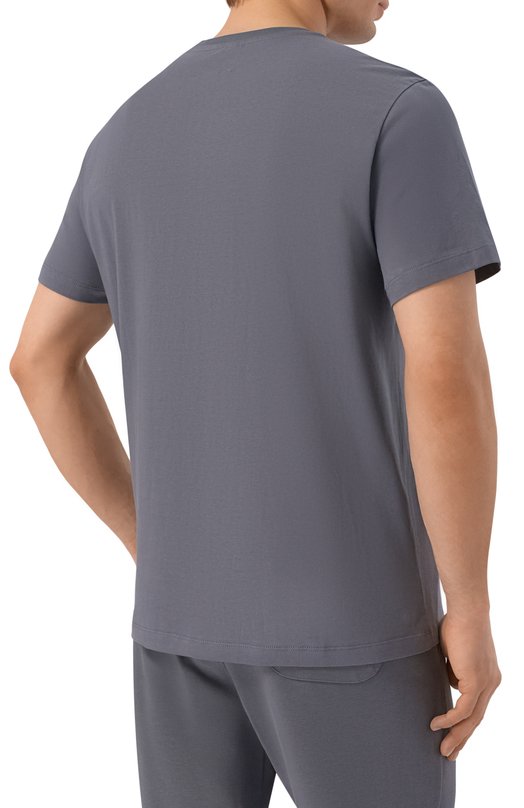 Хлопковая футболка Parajumpers 26SM-PM TSE R01 Серый  26SM-PM TSE R01 Фото 4