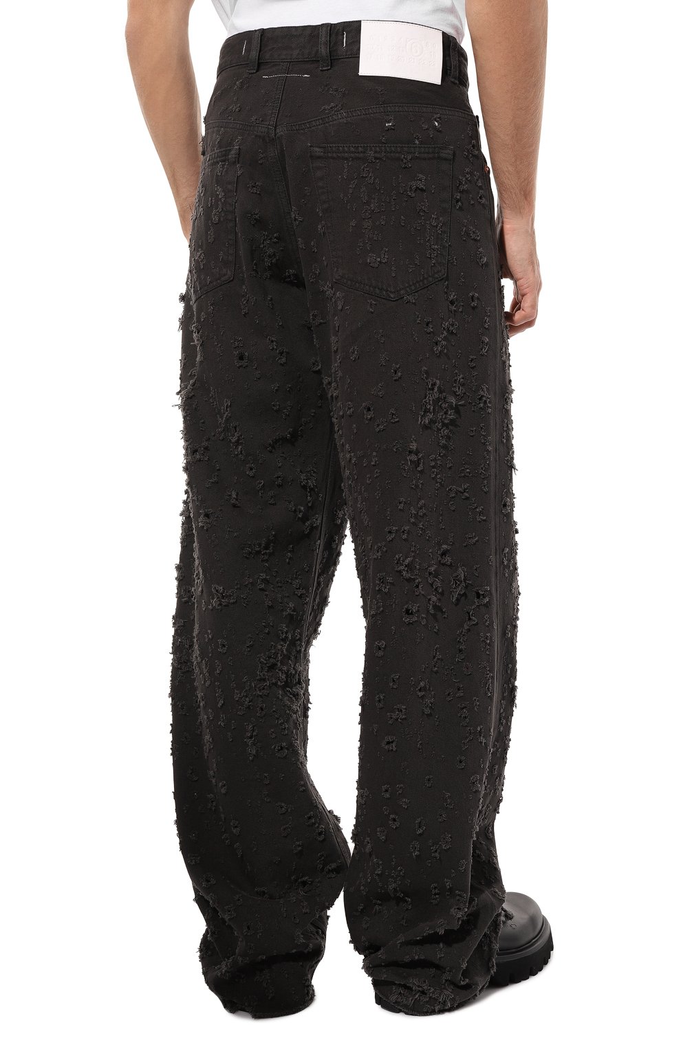 Джинсы MM6 черного цвета по цене 65950 руб., арт. S62LB0117/S30863, фото 4 Джинсы MM6, арт. S62LB0117/S30863, фото 4