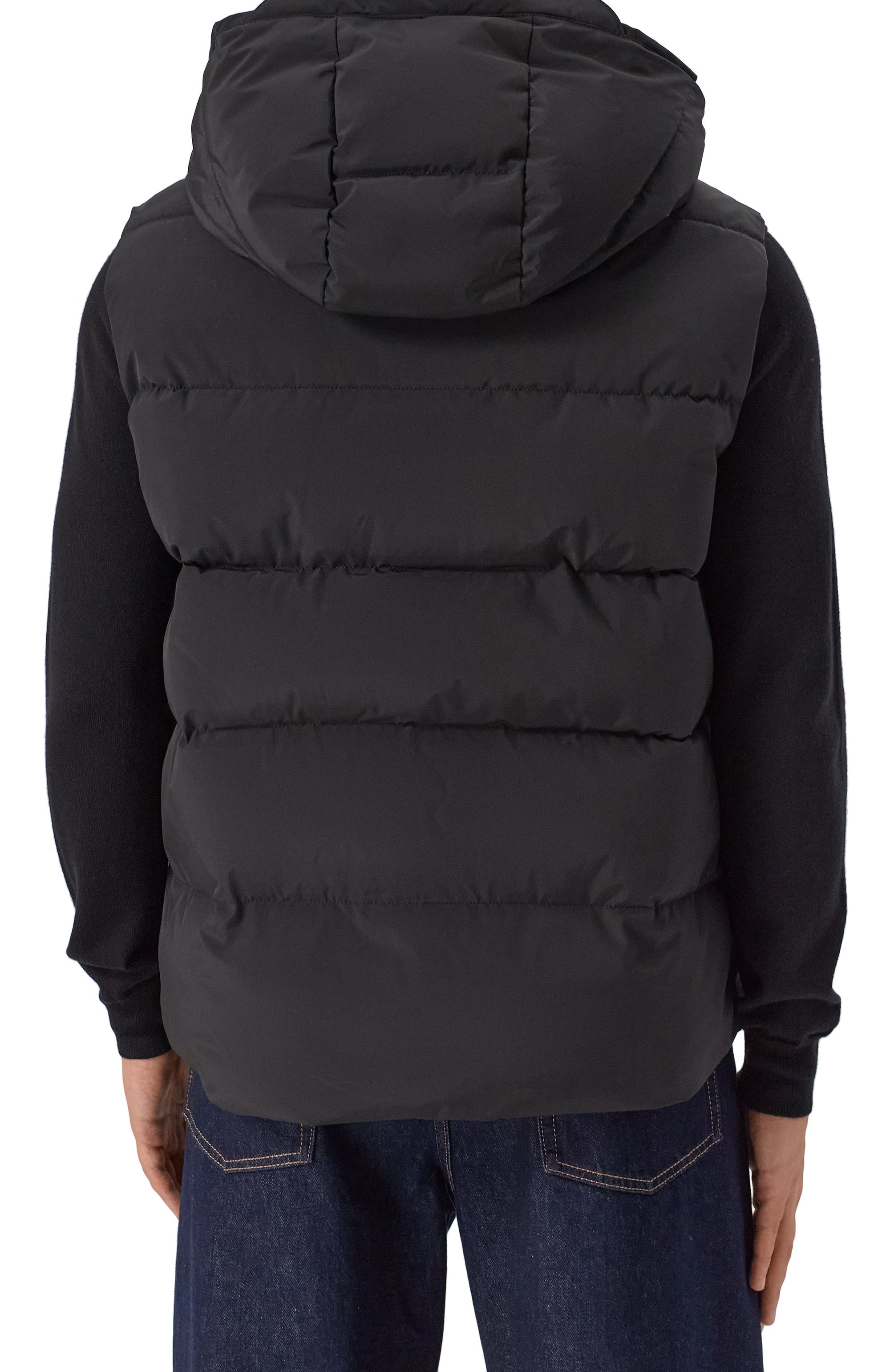 Утепленный жилет DIRK BIKKEMBERGS черного цвета по цене 29450 руб., арт. BMG0990, фото 4 Утепленный жилет DIRK BIKKEMBERGS, арт. BMG0990, фото 4