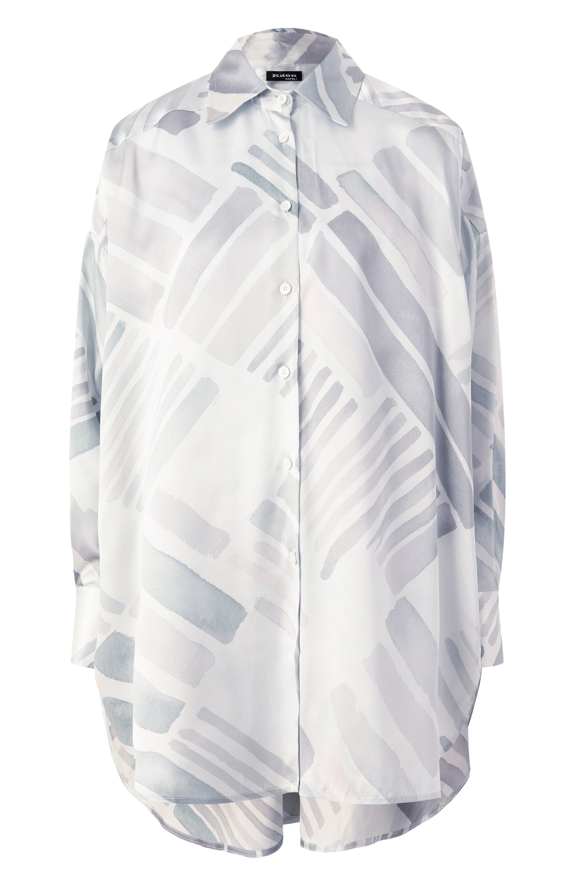 Атласная рубашка KITON, арт. D51402K0926E03, фото 1