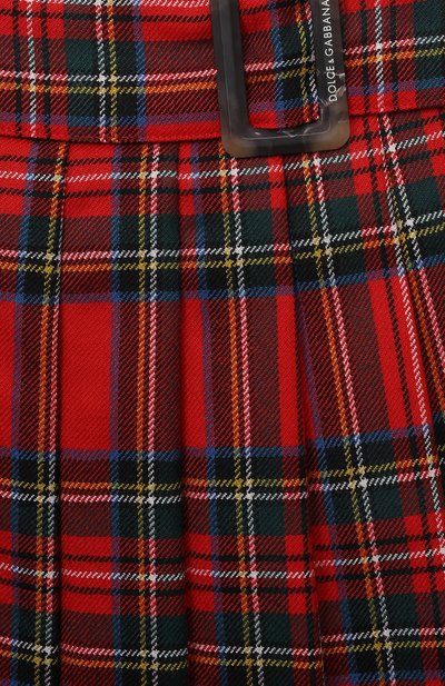 Шерстяная юбка DOLCE & GABBANA красного цвета по цене 48900 руб., арт. L54I71/FQ2C9/8-14, фото 3 Шерстяная юбка DOLCE & GABBANA, арт. L54I71/FQ2C9/8-14, фото 3