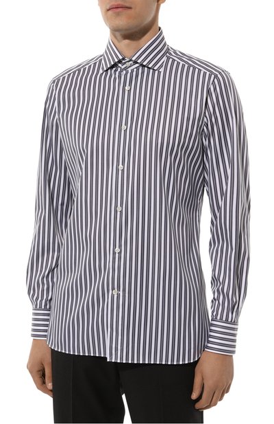 Хлопковая рубашка ZEGNA, арт. 701535A7/9MS0BA, фото 3