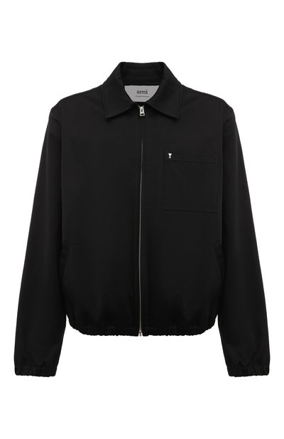 Мужской хлопковый бомбер AMI, арт. HJK053/C00009