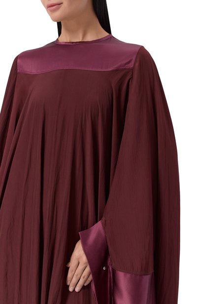 Платье LANVIN бордового цвета по цене 329500 руб., арт. RW-DR0019-4778-A26, фото 4 Платье LANVIN, арт. RW-DR0019-4778-A26, фото 4