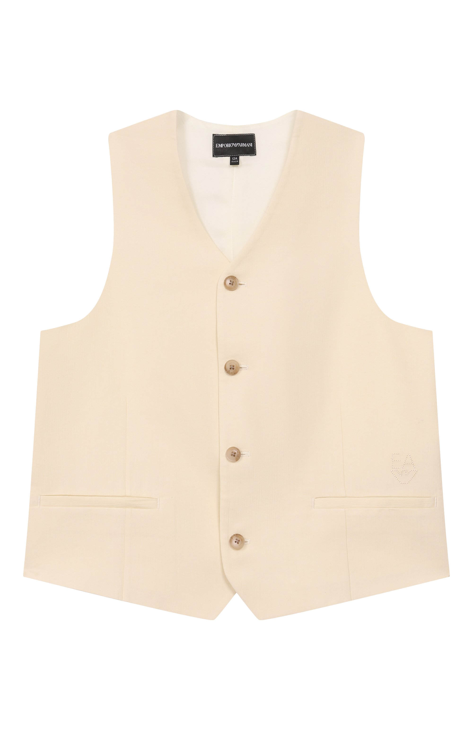 Жилет из вискозы и хлопка EMPORIO ARMANI, арт. EB000905/AF21040, фото 1