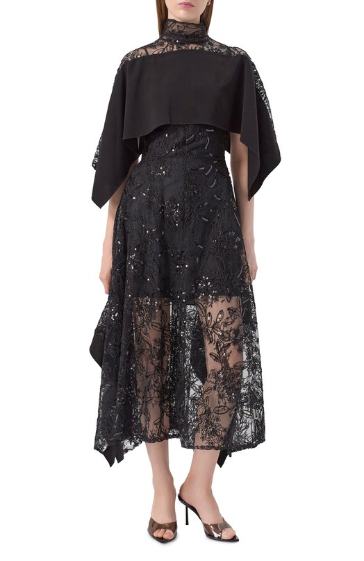 Платье с отделкой пайетками 3.1 Phillip Lim S252-90933SQL Чёрный  S252-90933SQL Фото 3