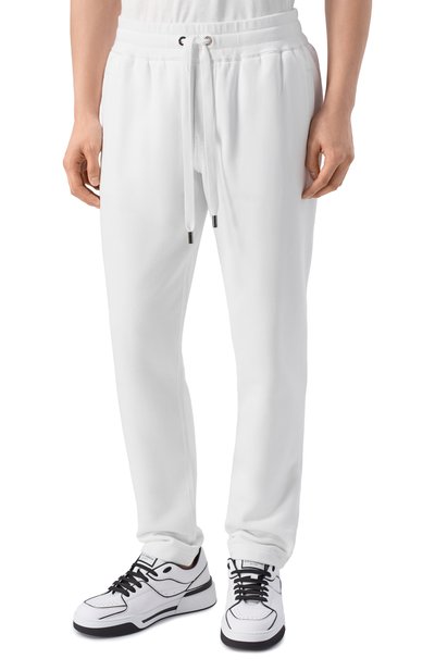 Хлопковые брюки DOLCE & GABBANA белого цвета по цене 78450 руб., арт. GZ12AT/G7P1C, фото 3 Хлопковые брюки DOLCE & GABBANA, арт. GZ12AT/G7P1C, фото 3