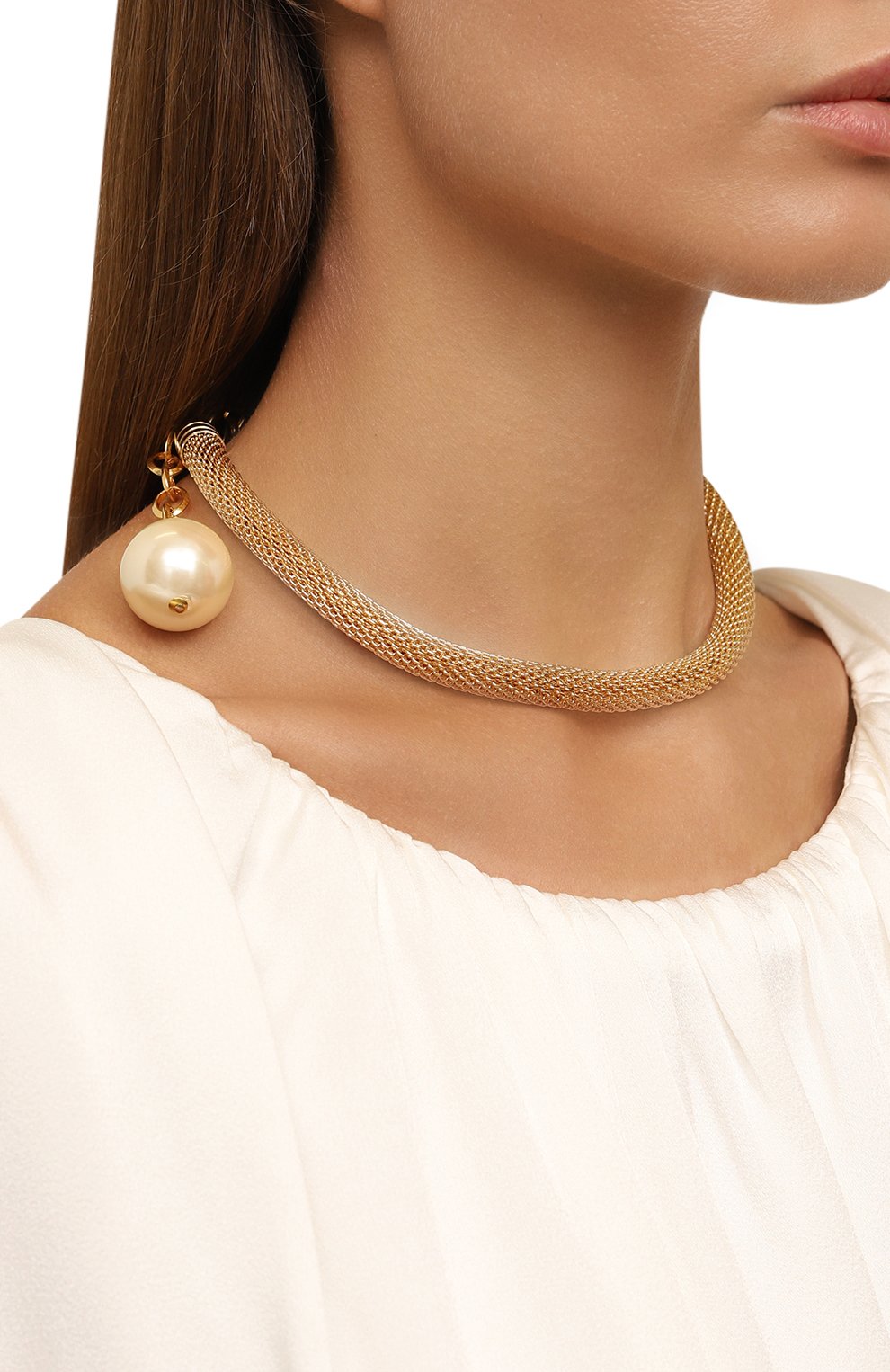 Колье CRYSTALLINE JEWELLERY золотого цвета по цене 17820 руб., арт. 584В, фото 2 Колье CRYSTALLINE JEWELLERY, арт. 584В, фото 2