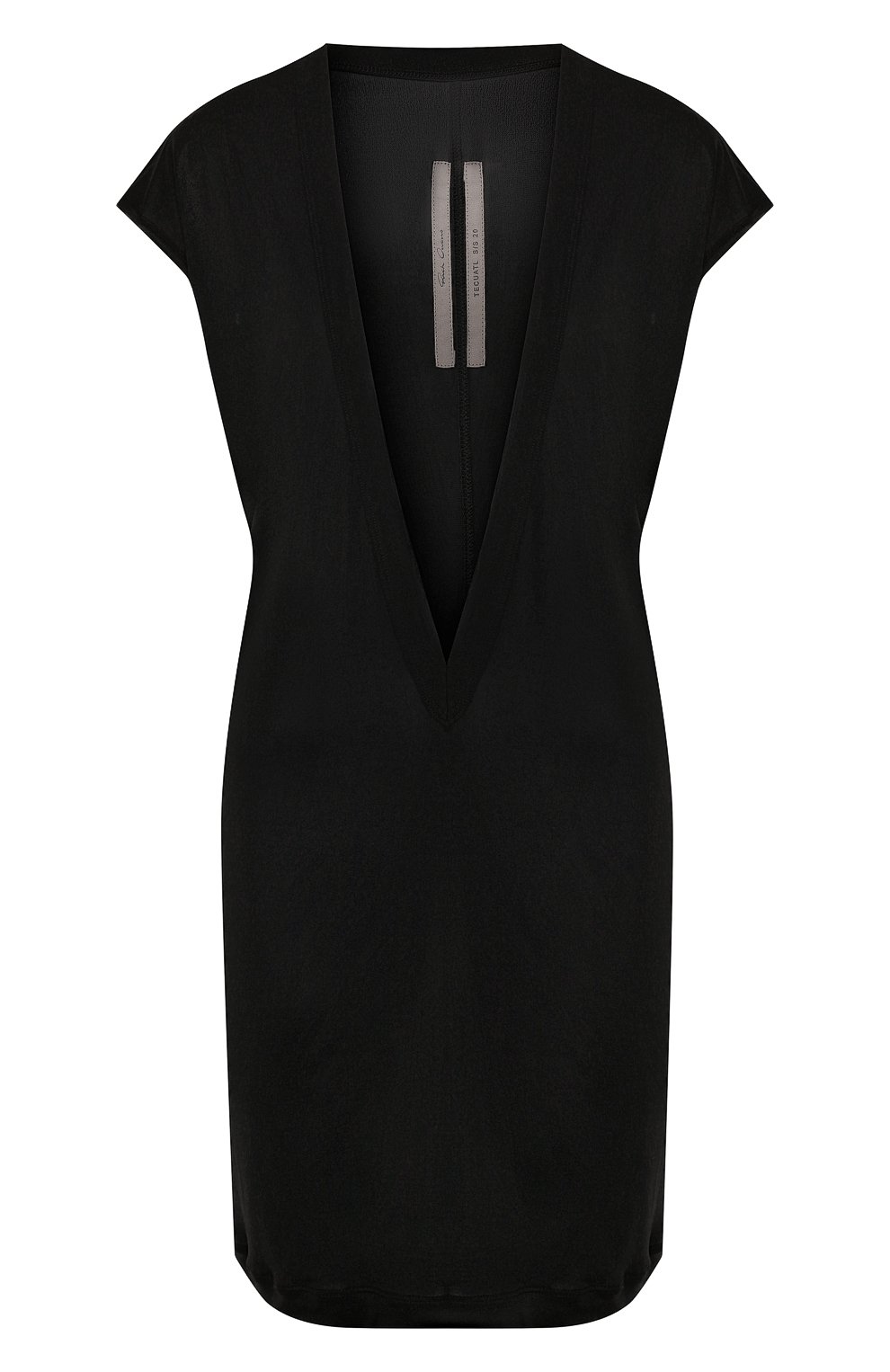 Футболка из вискозы RICK OWENS черного цвета по цене 39450 руб., арт. R020S1250/JJ, фото 1 Футболка из вискозы RICK OWENS, арт. R020S1250/JJ, фото 1