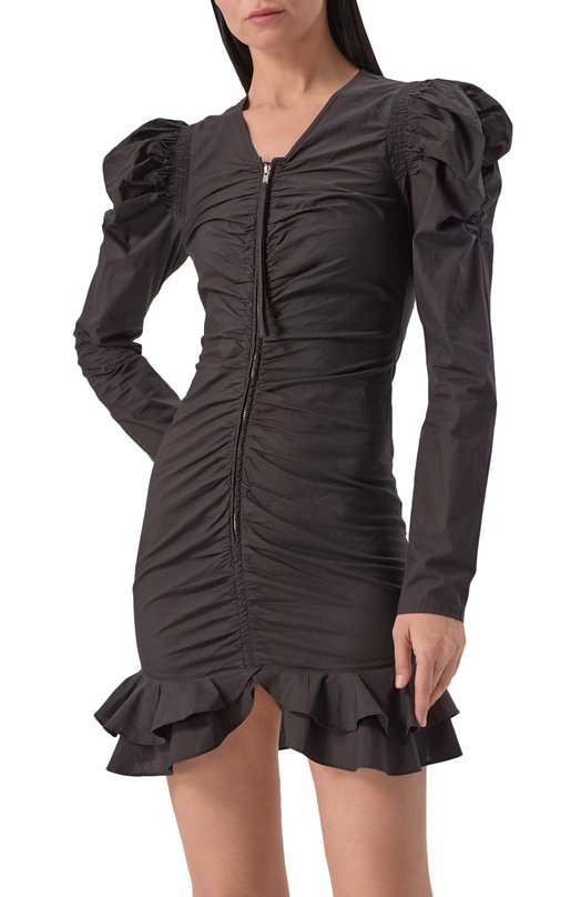 Хлопковое платье Isabel Marant Etoile 25PR00685FA/C1J06E Чёрный  25PR00685FA/C1J06E Фото 3