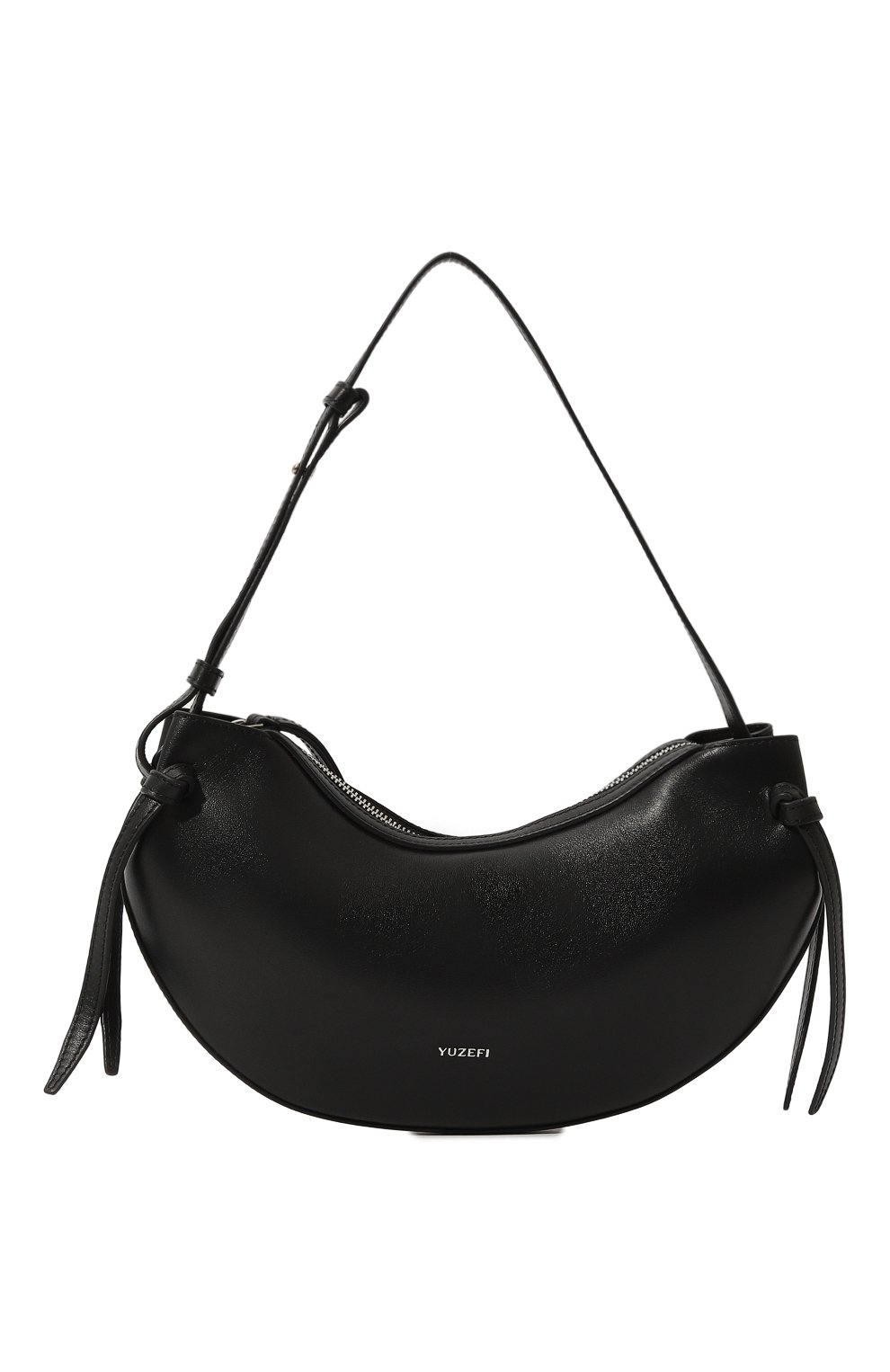 Сумка fortune cookie small YUZEFI черного цвета по цене 49600 руб., арт. YUZC0-HB-FC-L000, фото 1 Сумка fortune cookie small YUZEFI, арт. YUZC0-HB-FC-L000, фото 1