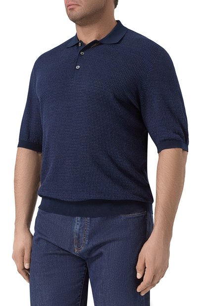 Поло изо льна и хлопка CORTIGIANI, арт. 2A9107, фото 3