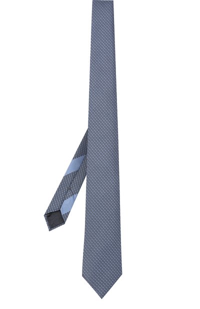Шелковый галстук ZEGNA голубого цвета по цене 28500 руб., арт. Z3D42T/100, фото 3 Шелковый галстук ZEGNA, арт. Z3D42T/100, фото 3