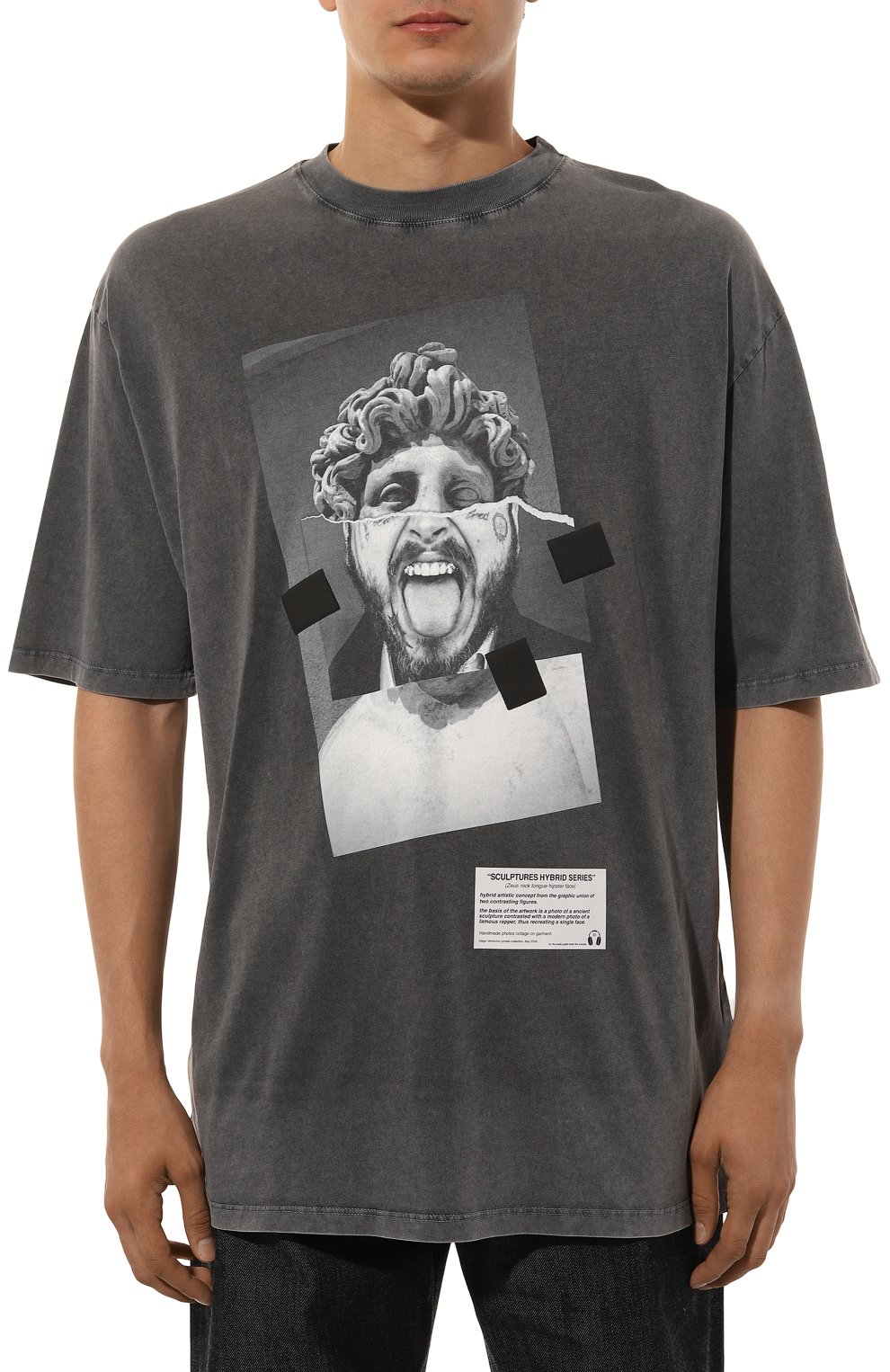 Хлопковая футболка DIEGO VENTURINO, арт. D3W4DVTS0ZHF, фото 3