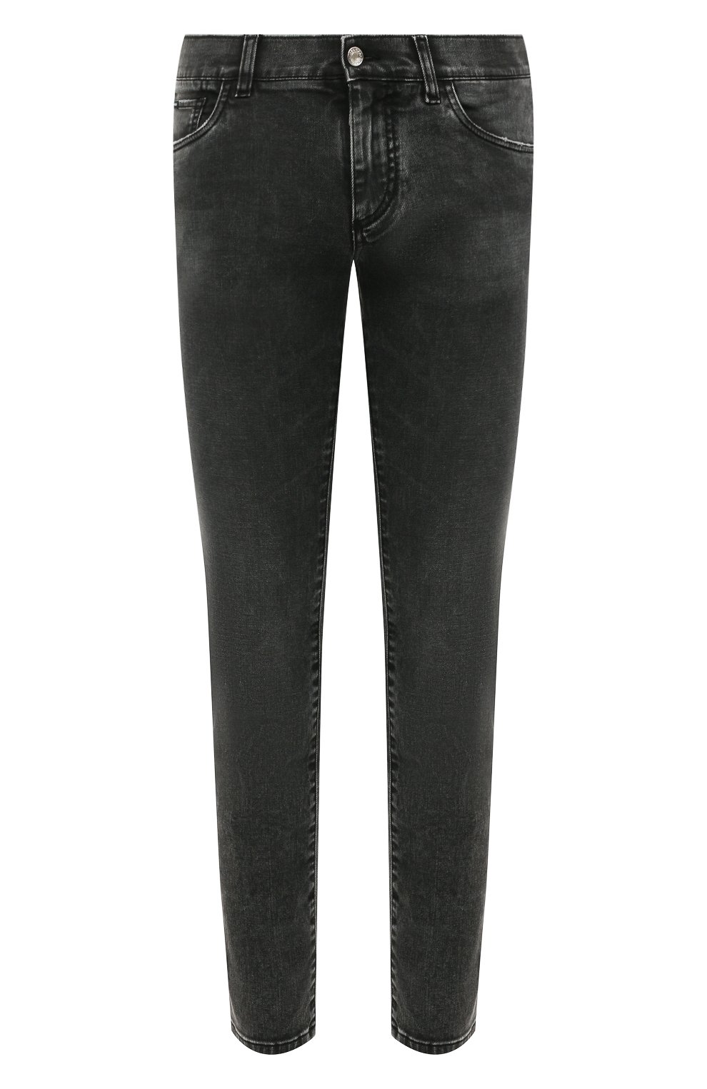 Джинсы slim DOLCE & GABBANA темно-серого цвета по цене 57450 руб., арт. GY07CD/G8C07, фото 1 Джинсы slim DOLCE & GABBANA, арт. GY07CD/G8C07, фото 1