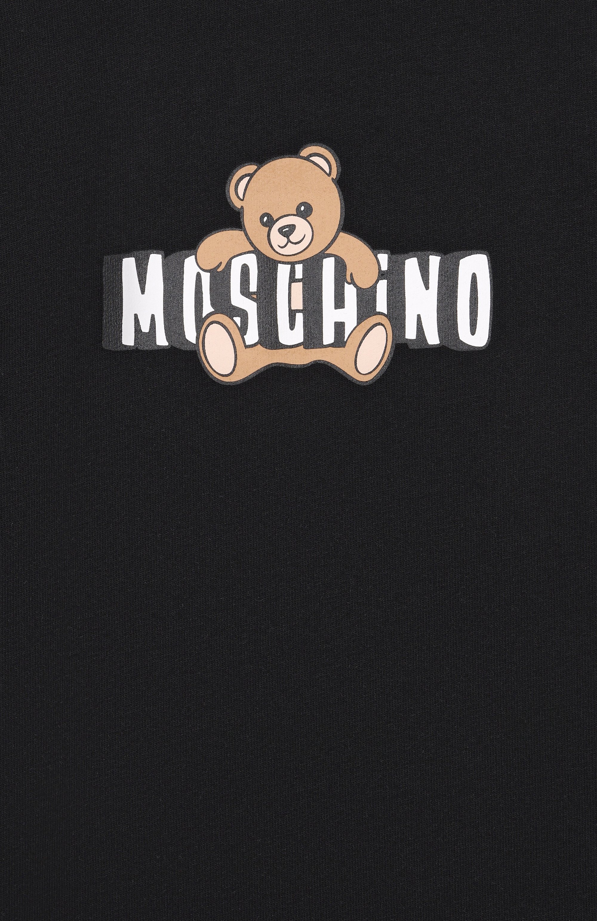 Хлопковое платье MOSCHINO черного цвета по цене 10850 руб., арт. HDV0HL/LCA19_001, фото 3 Хлопковое платье MOSCHINO, арт. HDV0HL/LCA19_001, фото 3