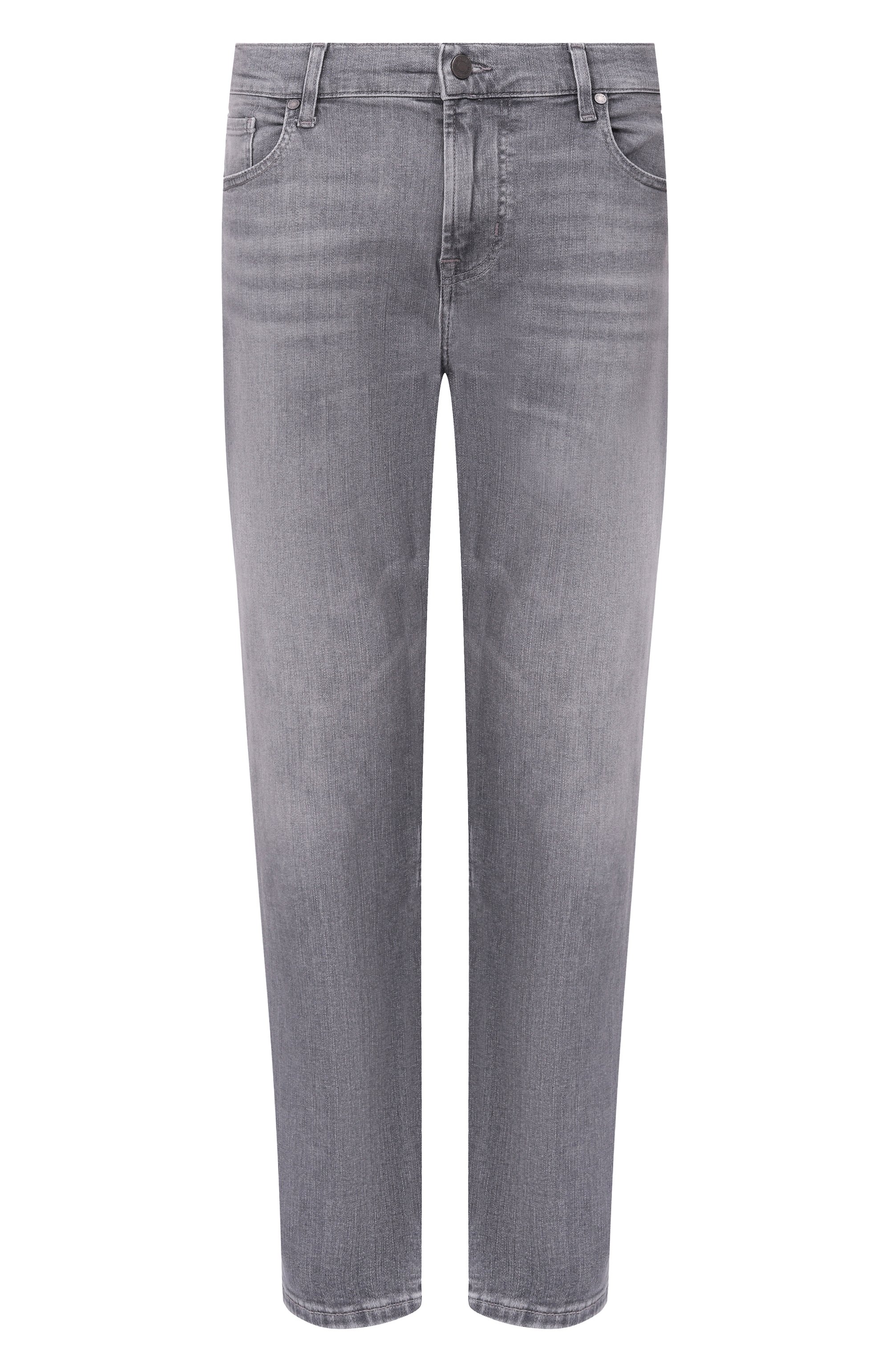 Джинсы slimmy tapered 7 FOR ALL MANKIND серого цвета по цене 29150 руб., арт. 7TB00C11-3LI, фото 1 Джинсы slimmy tapered 7 FOR ALL MANKIND, арт. 7TB00C11-3LI, фото 1