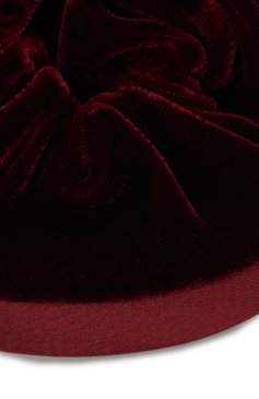 Женская резинка для волос ALEXANDRE DE PARIS бордового цвета, арт. TCH-17499-PM B | Фото 2 (Материал: Текстиль; Материал сплава: Проставлено; Нос: Не проставлено)