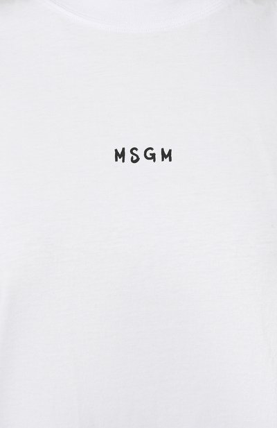 Хлопковая футболка MSGM, арт. 3641MDM550/247002, фото 5
