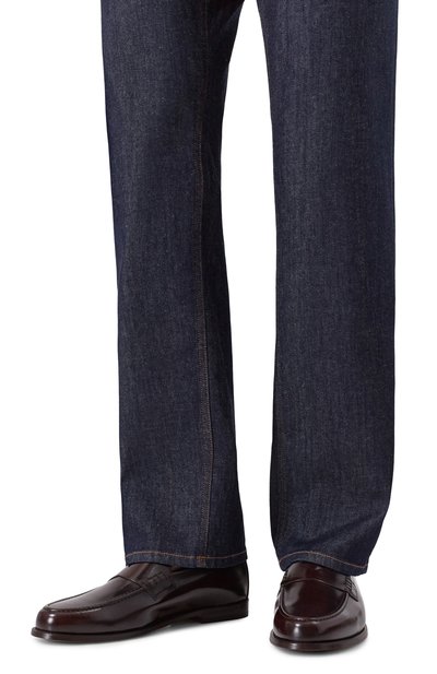 Кожаные пенни-лоферы DOUCAL'S, арт. DU3397MARIUZ007T, фото 3