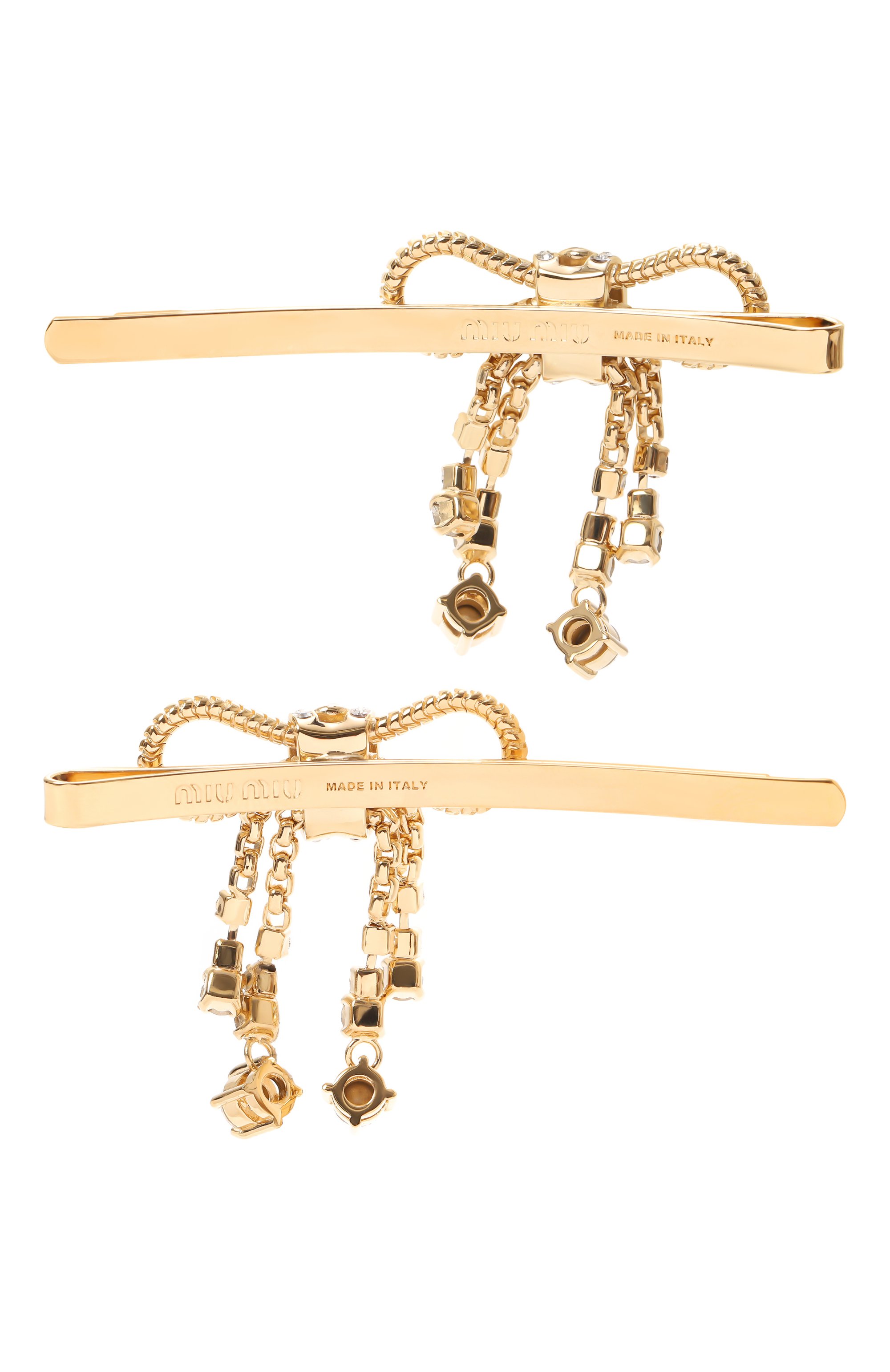 Комплект из двух заколок для волос MIU MIU, арт. 5JF114-2DRF-F0NXA, фото 3