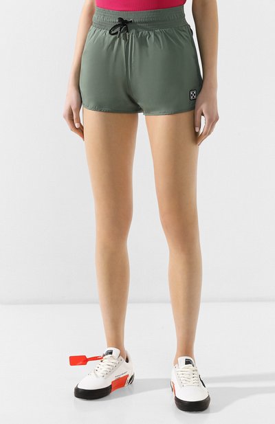 Шорты с поясом на кулиске OFF-WHITE хаки цвета по цене 29350 руб., арт. 0WCB020R19A390574300, фото 3 Шорты с поясом на кулиске OFF-WHITE, арт. 0WCB020R19A390574300, фото 3